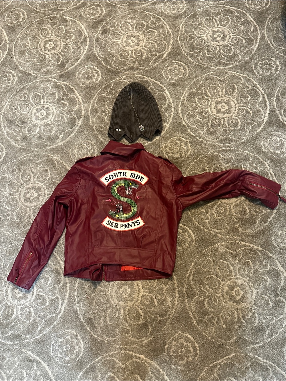 Riverdale Burgundy "South Side Serpents" Jacket